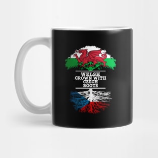 Welsh Grown With Czech Roots - Gift for Czech With Roots From Czech Republic Mug